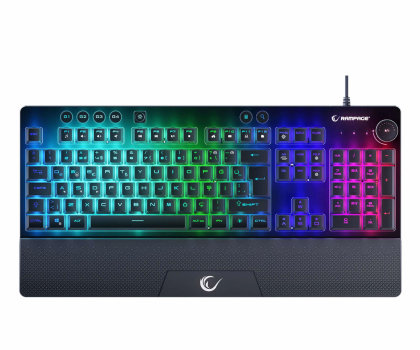 Klawiatura RAMPAGE Simula RGB Makro czarna KB-GX65